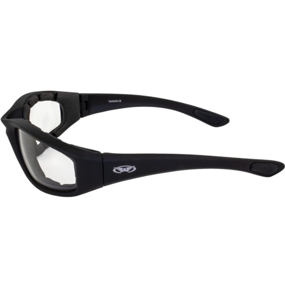 New Global Vision Kickback Motorcycle Glasses Padded Frames keep Air Out/Clear - Picture 4 of 6